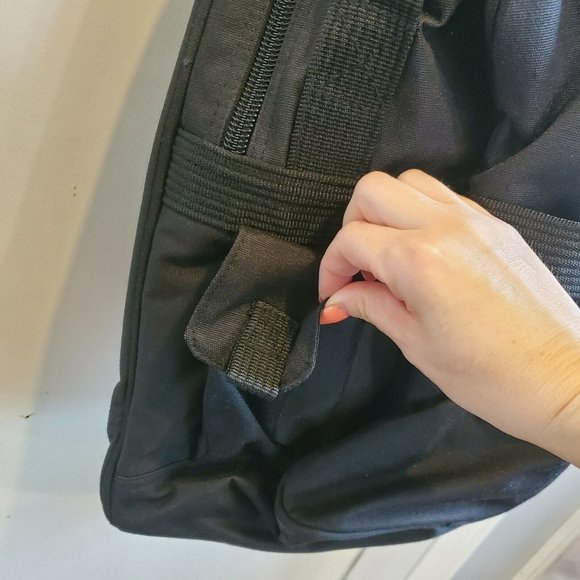 Vintage 90s Champion 16" Boarding‎ Travel Bag Black Weekender Gym Bag - Picture 6 of 12